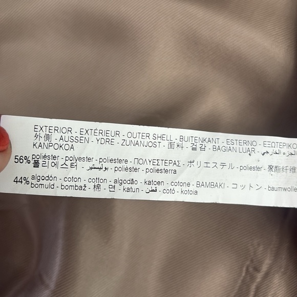 Zara cotton blend cape coat size Medium - Picture 15 of 15